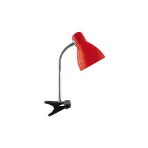 Lampe du bureau à pince KATI E27 CLIP ROUGE