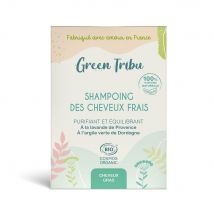 Green Tribu Shampoing des cheveux frais solide 85g - Fabriqué en France - Easypara