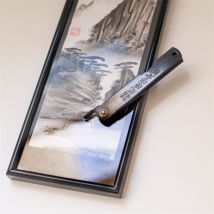 Couteau japonais de poche Higonokami - Noir - Idée cadeau homme - H. Beligné - Les Raffineurs