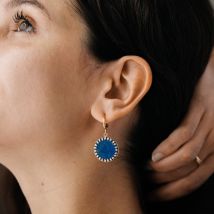 Boucles Grande Duchesse - Fabien Ajzenberg - Lapis lazuli - Fabriqué en France - Idée cadeau femme - Les Raffineurs