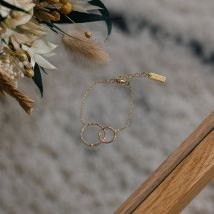 Bracelet doubles anneaux - Fabien Ajzenberg - Fabriqué en France - Idée cadeau femme - Les Raffineurs