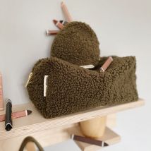 Trousse de toilette femme en moumoute - Beige - Idée cadeau femme - Studio Noos - Les Raffineurs