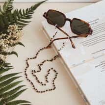 Chaîne de lunettes en perles - Noir - Idée cadeau femme - Maradji - Les Raffineurs