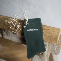 Chaussettes Femme “Mamounette” - Taille Unique - Idée cadeau femme - Idée cadeau maman - Affaire De Famille - Cadeau Fête des Mères - Les Raffineurs