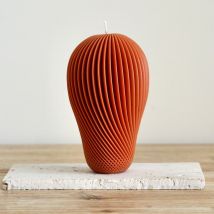 Bougie design et géométrique en cire végétale - Terracotta - Idée cadeau femme - Cadeau Crémaillère - Ekru - Les Raffineurs