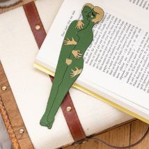 Marque-page en cuir amoureux - Vert - Idée cadeau femme - Ark Colour Design - Les Raffineurs