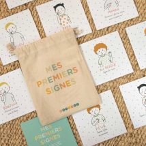 Cartes Mes premiers signes - Idée cadeau de naissance - Editions Bonjour - Les Raffineurs