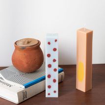Bougies color block parfumées rectangle - Idée cadeau femme - Cadeau Crémaillère - Seem Soap - Les Raffineurs