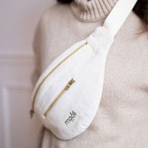 Kit de couture - Sac banane DIY - Velours beige - Idée cadeau femme - Maéli Paris - Les Raffineurs