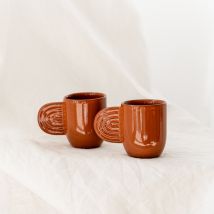 Tasse à café en céramique - Terracotta - Cadeau Crémaillère - Oustao - Les Raffineurs