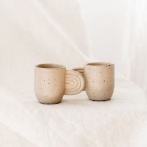 Tasse à café en céramique - Blanc - Cadeau Crémaillère - Oustao - Les Raffineurs