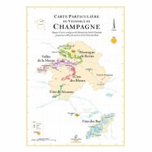 Affiches Carte des Vins de France et Régions - Idée cadeau homme - Cadeau Crémaillère - La Carte Des Vins - Les Raffineurs