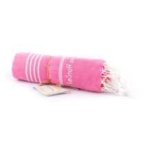 Fouta Rose Bonbon en coton Bio