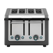 Dualit Architect 4-Slice Toaster in Grey & Polished Steel