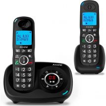 Alcatel XL595 Voice Cordless Phone with Answer Machine, Twin Handset
