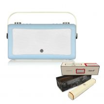 VQ Hepburn Mk II Portable DAB+/FM Radio & Bluetooth Speaker with Rechargeable Battery Pack in Blue