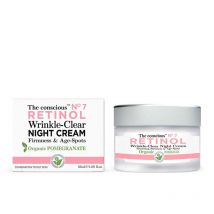 THE CONSCIOUS - RETINOL wrinkle-clear night cream organic pomegranate 50 ml