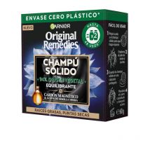 ORIGINAL RECEDIES shampoing solide équilibrant au charbon magnétique 60 gr
