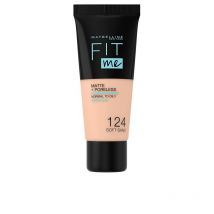 MAYBELLINE - FIT ME MATTE PORELESS foundation 124-soft sand
