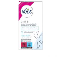 VEET - BANDAS DE CERA PURE corporal piel sensible 20 u