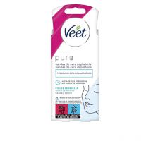 VEET - BANDAS DE CERA PURE facial piel sensible 20 u