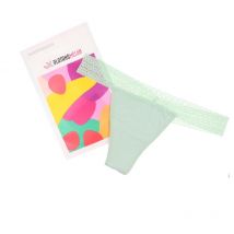 PLATANOMELÓN - KIWITAS TANGA ENCAJE braguitas menstruales verde L 1 u