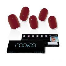NOOVES - GEL NAIL FILMS pluie de minuit premium luxe solide rouge 20 u