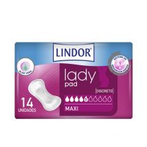 LINDOR - LADY PAD maxi 5 drops 14 u