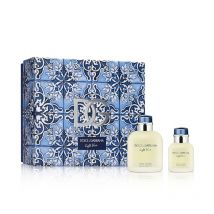 DOLCE & GABBANA - BLEU CLAIR POUR HOMME ED. LIM. LOT 2 pièces