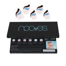 NOOVES - FEUILLES À ONGLES EN GEL Premium glam flowing stream 20 unités
