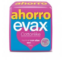 EVAX - COTTONLIKE compresas normal alas 64 u