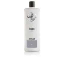 NIOXIN - SYSTEM 1 Shampooing Cheveux Naturels Légèrement Perdus de Densité Etape 1 1000 ml