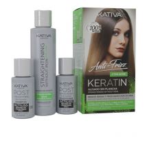 KATIVA - KERATIN ANTI-FRIZZ alisado sin plancha extra brillo 30 días