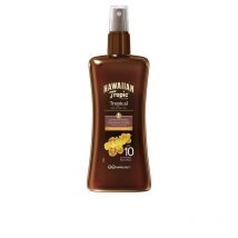 HAWAIIAN TROPIC - Huile sèche COCO & PAPAYE SPF10 spray 200 ml