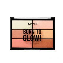 NYX PROFESSIONAL MAKE UP - BORN TO GLOW highlighting palette 6 x 4 8 gr