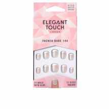 FRENCH bare nails with glue square 144-XS 24 u
