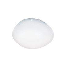 Plafoniera Contemporanea Sileras-Z Grande Led Acciaio Bianco