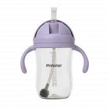 Mininor Straw Cup Tritan Lilac Flower 330 ml