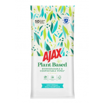 Ajax Plantgebaseerde Biologisch Afbreekbare En Composteerbare Doekjes Citrus Mint Geur 50 st