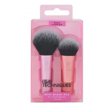 Real Techniques Mini Brush Duo For Foundation & Blush 2 st