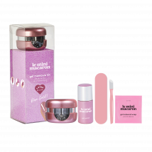 Le mini macaron Gel Manicure Kit Rose Gold 8,5 ml + 4 pcs