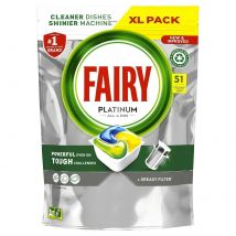 Fairy (Dreft) Platina Allemaal In &Eacute;&eacute;n Vaatwasser Tabletten Citroen 51 st