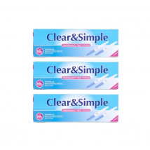 Clear &amp; Simple Pregnancy Test Sticks 3 x 2 pcs