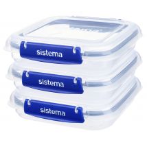 Sistema Square Klip It Plus 520 ml 3 st