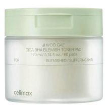Celimax Ji Woo Gae Cica BHA Blemish Toner Pad 60 pcs