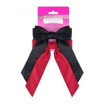brushworks Satin Hair Bow Duo Red &amp; Black 2 st