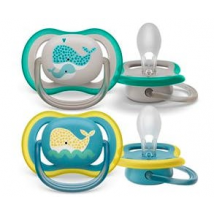Philips Avent SCF349/24 Ultra Air Pacifier 18M Green/Yellow 2 pcs