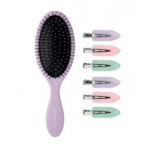 brushworks Luxury Hair Styling Set Purple 7 st