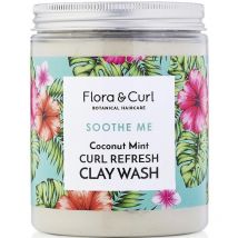 Flora &amp; Curl Coconut Mint Curl Refresh Clay Wash 260 g