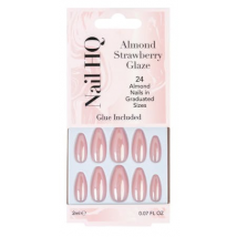 Nail HQ Almond Strawberry Glaze Nails 24 st